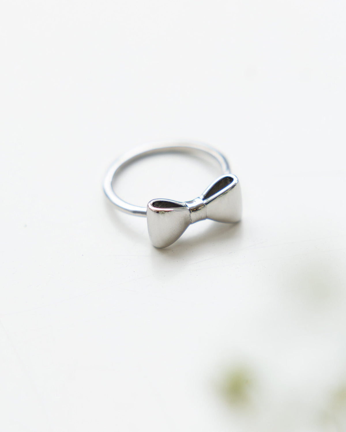 Silver Bow Ring
