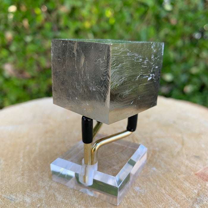 162.0g 4x3x3cm Perfect Silver Spanish Pyrite from Spain