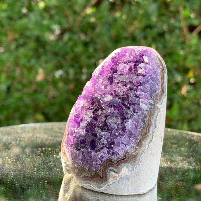 192.6g 5x5x7cm Purple Amethyst Geode from Uruguay
