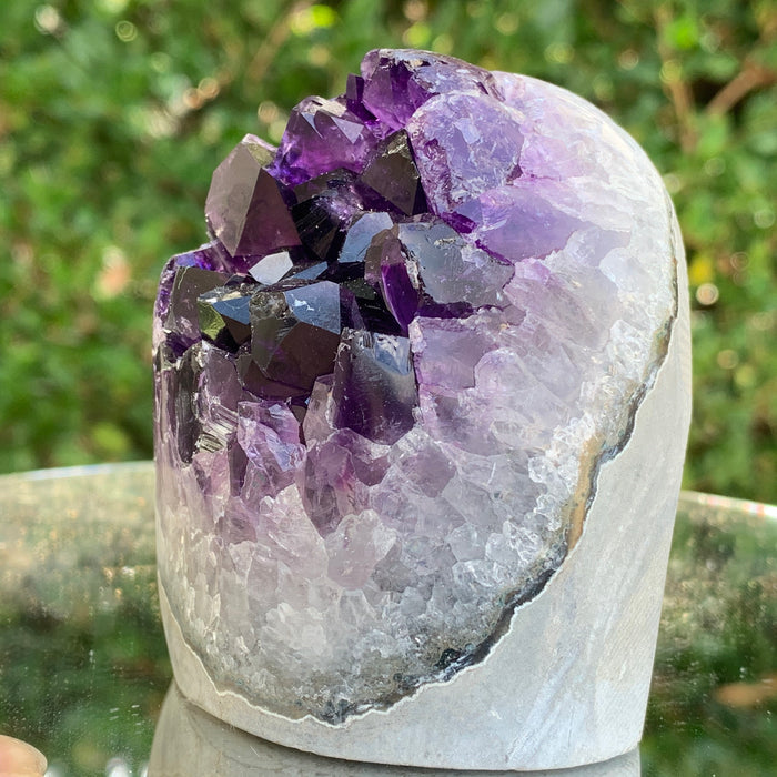 358.4g 6x5x8cm Purple Amethyst Geode from Uruguay