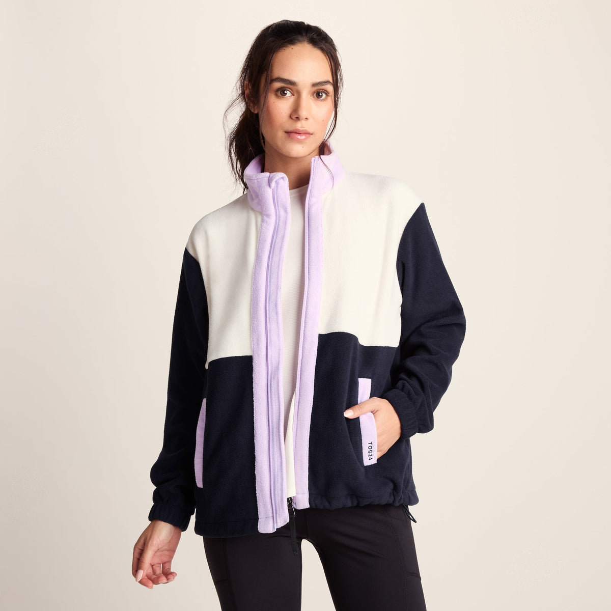 Bardon Womens Relaxed Fit Microfleece Jacket - Dark Indigo