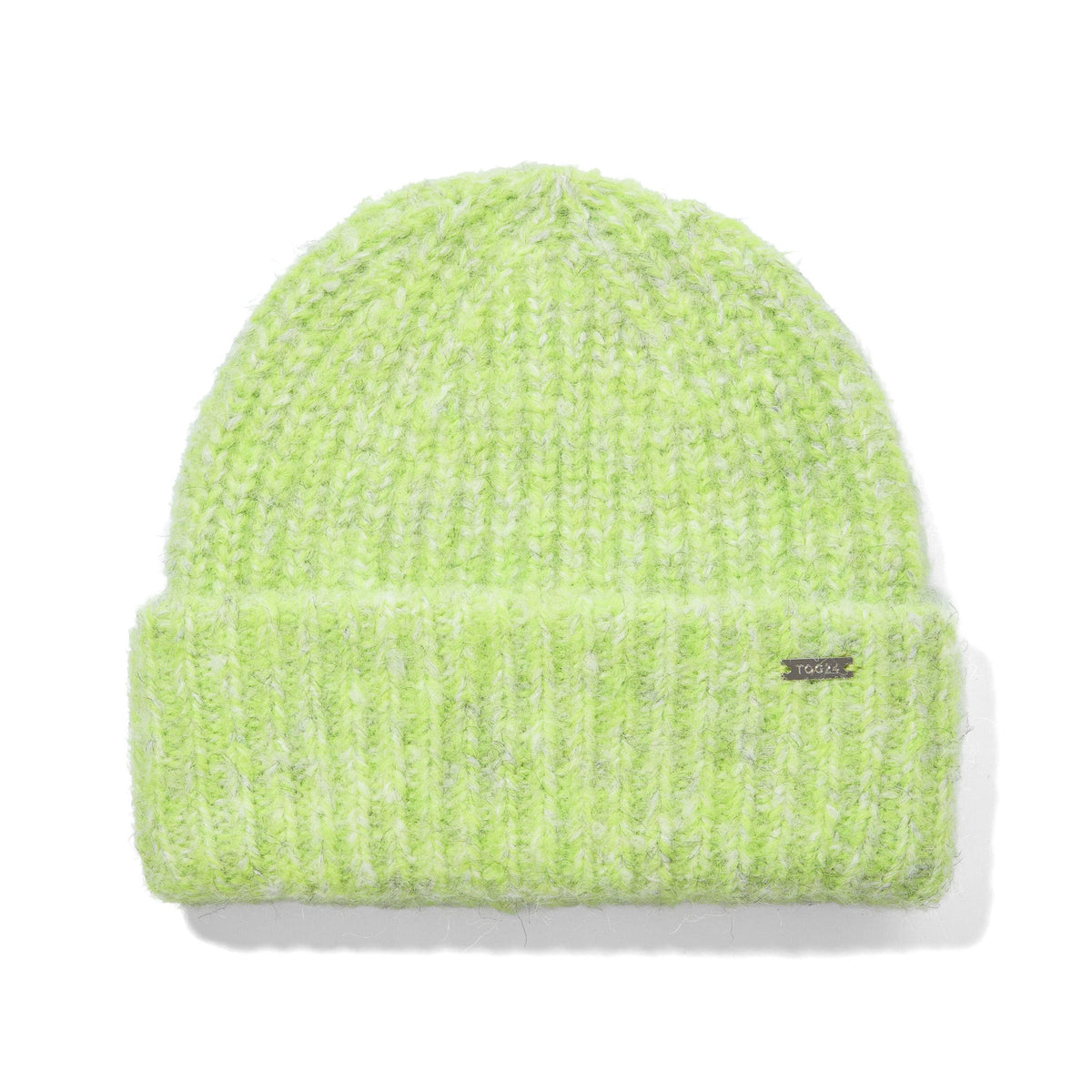 Isabella Supersoft Chunky Knit Beanie - Lemon Lime Melange