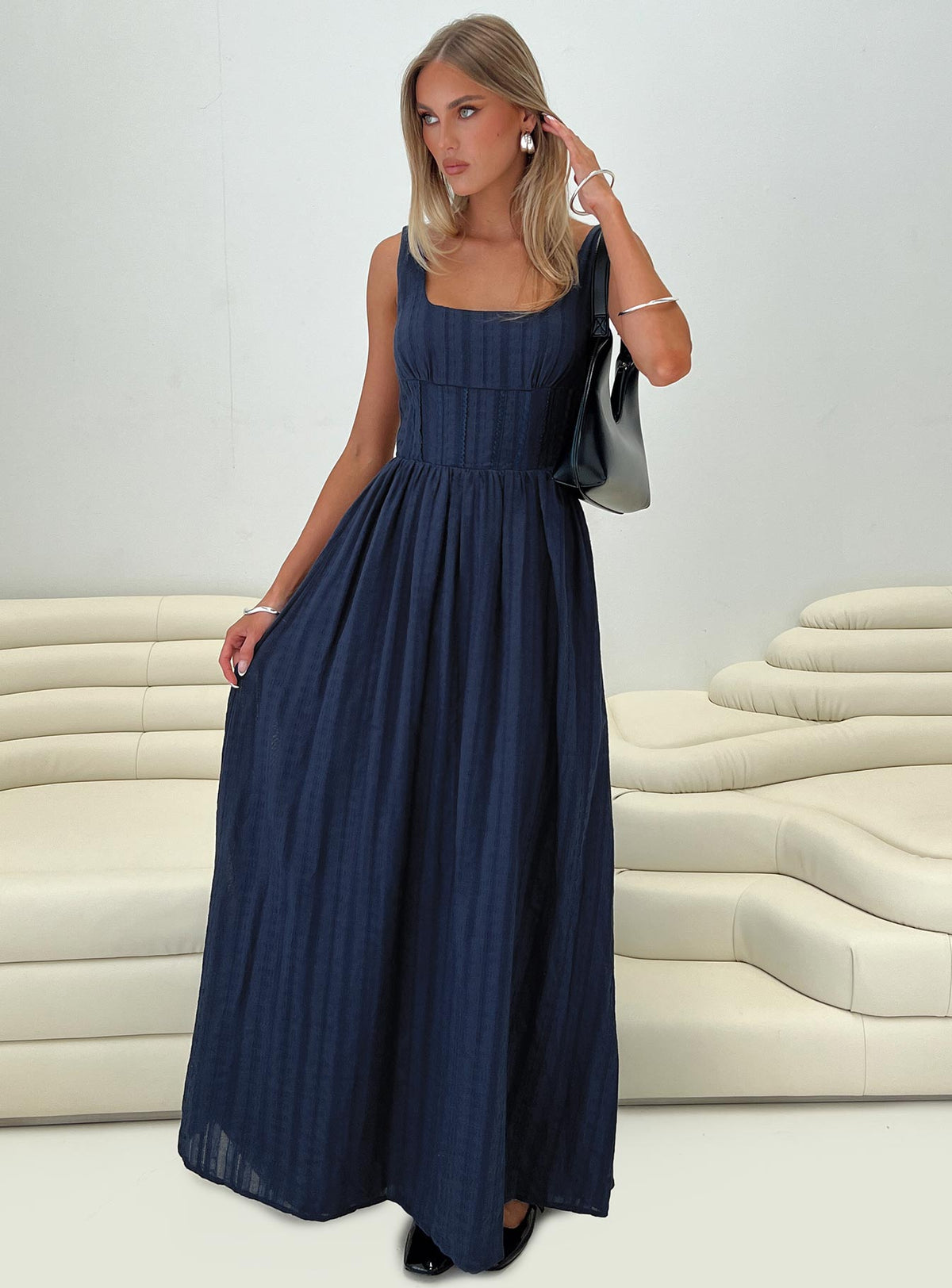 Lorinda Maxi Dress Navy
