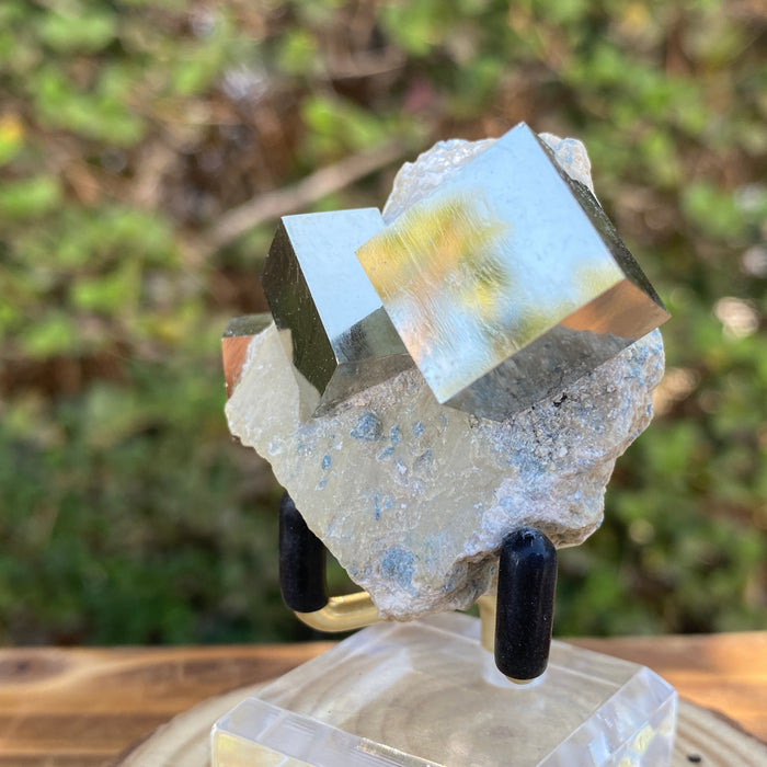 79.8g 5x4x3cm Gold Spanish Pyrite Matrix from Spain