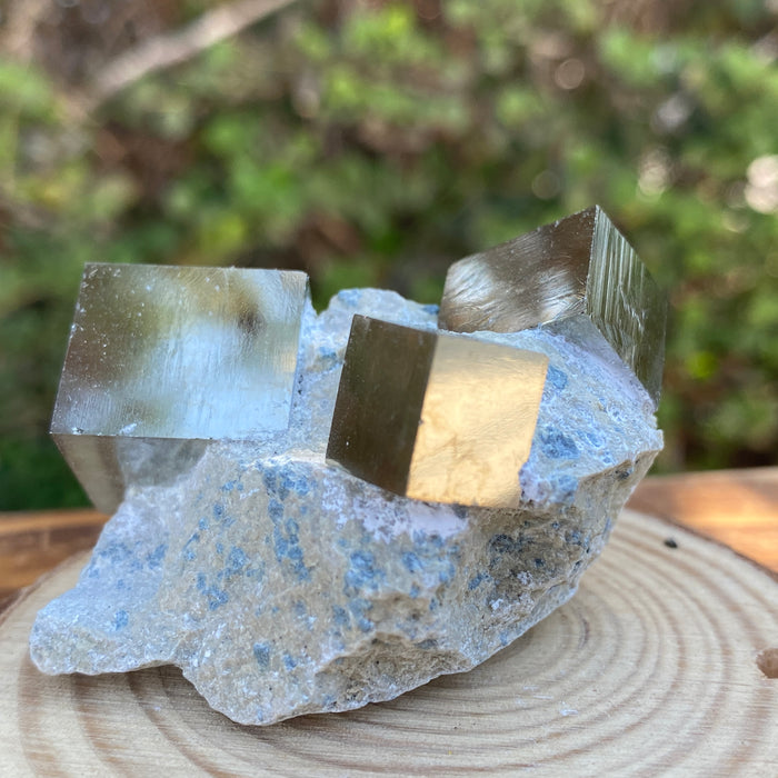92.5g 5x5x4cm Gold Spanish Pyrite Matrix from Spain