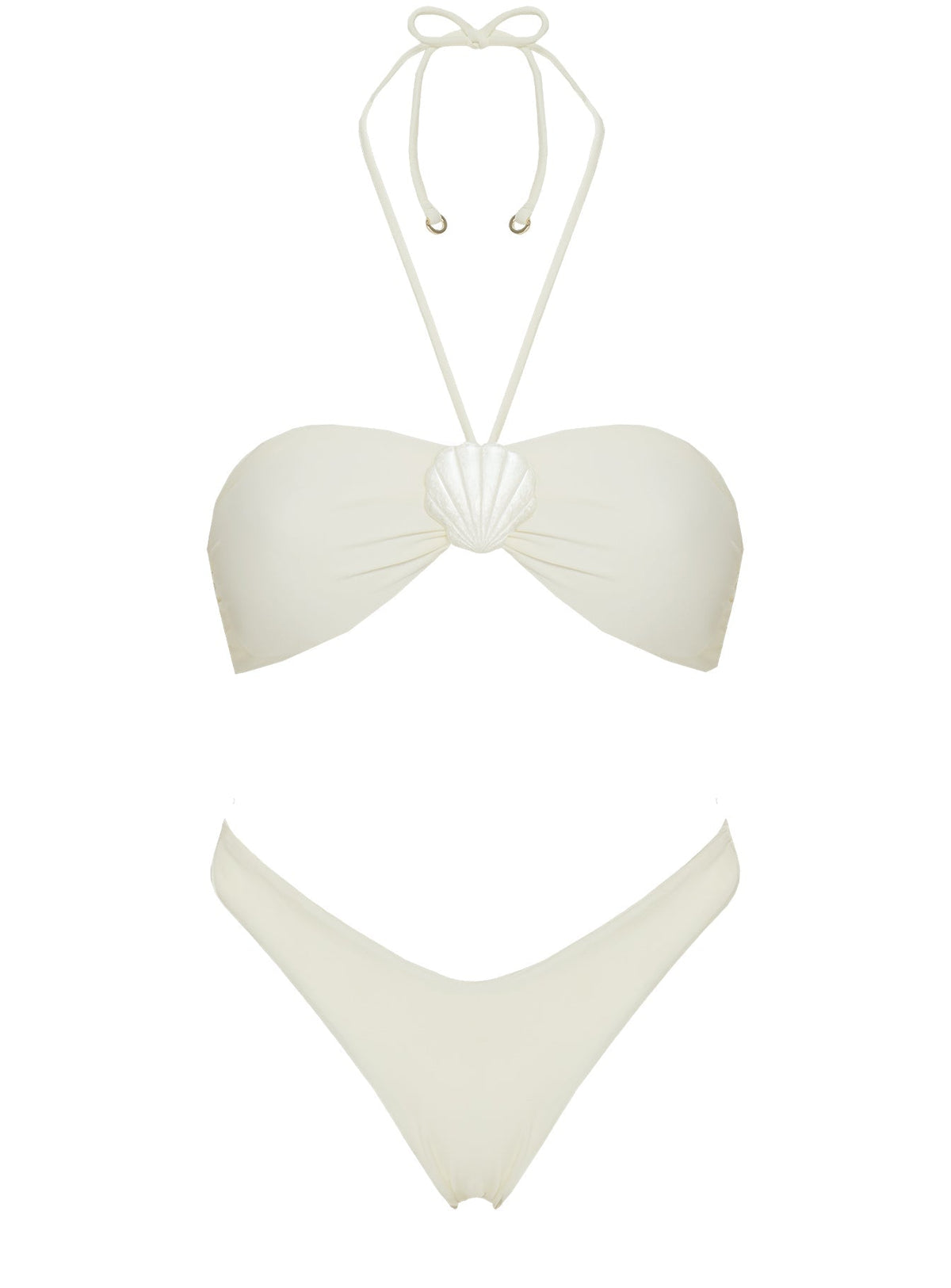 Kylila Cheeky Bikini Bottoms White