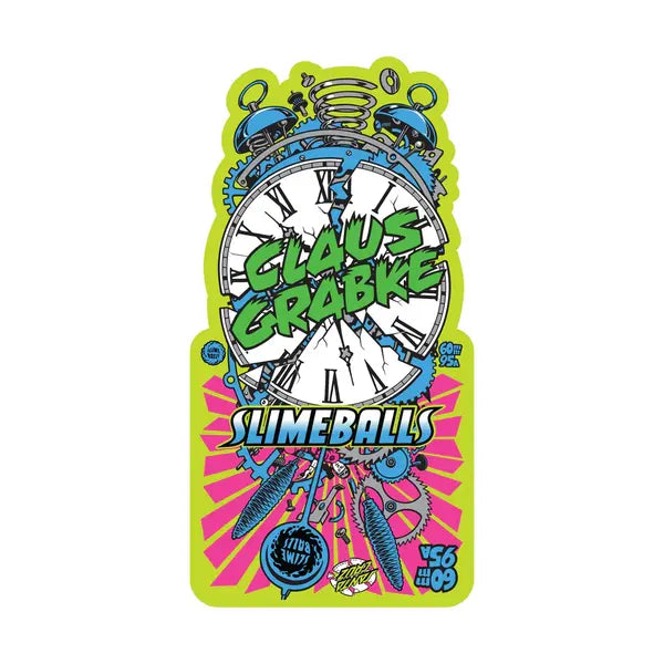 Claus Grabke Exploding Clock Neon Green 95a Slime Balls Wheels