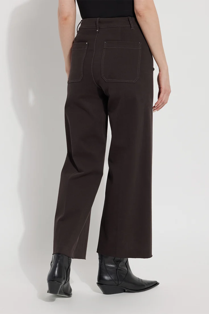 Erin High Waist Wide Leg, Double Espresso