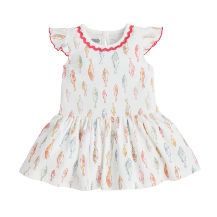 Fish Print T-Shirt Dress