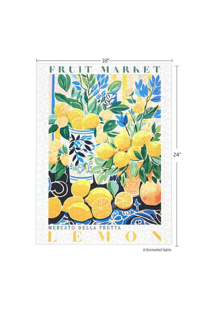 Fruit Market Lemons 500 Piece Puzzle