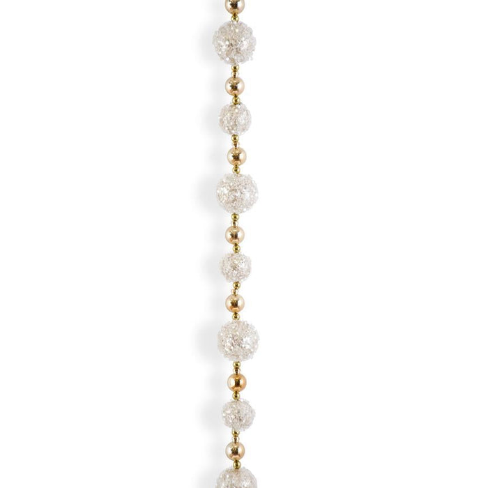 Gold and Copper Iced Ball Garland