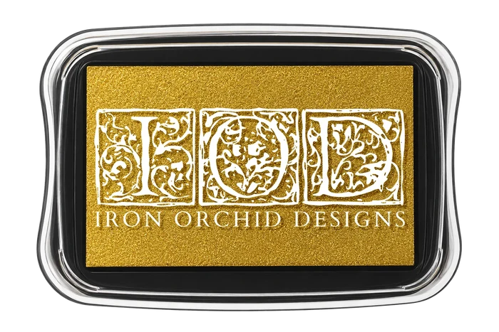 IOD Decor Ink Gold Shimmer Metallic Stamp Pad by Iron Orchid Designs