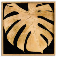 Leaf Cheese Plant framed pictures In Gold Frame reduced for Instore pick up-Renaissance Design Studio