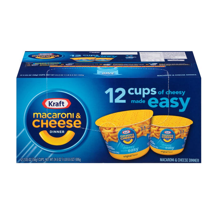 Macaroni & Cheese-12 Cups Original Flavor-Kraft-B