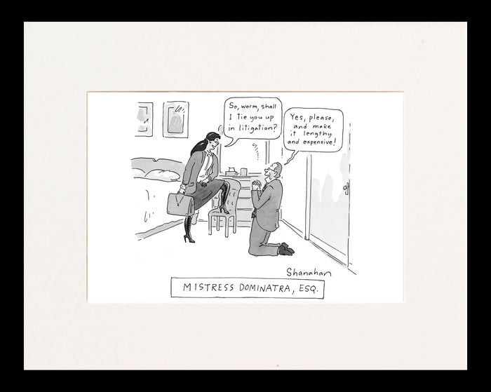 Mistress Dominatra, Esq. Cartoon Print