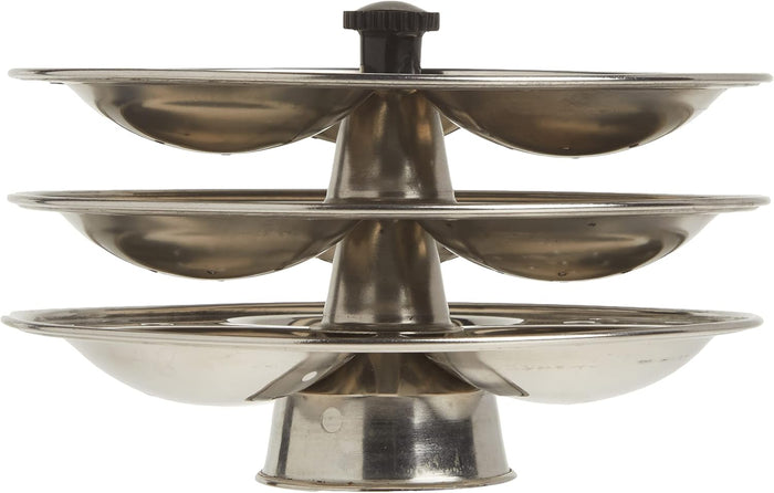 TABAKH 3-Rack Hawkins Style Idli Stand for Pressure Cooker, Makes 9 Idlys
