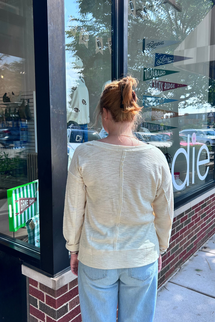 V-Neck Knit Top