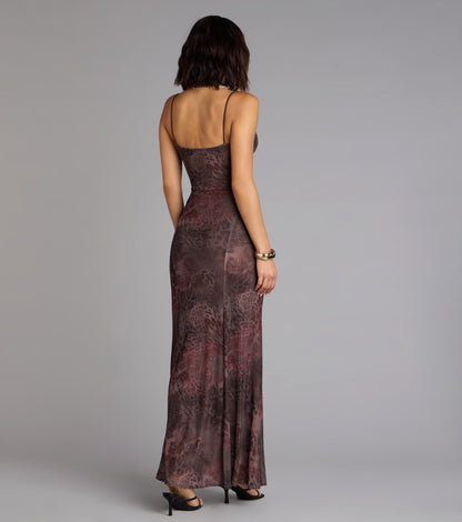 Into the Wild Leopard Maxi Dress