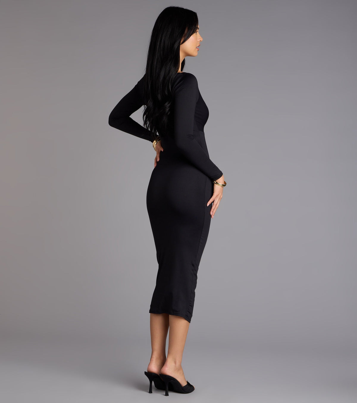 In the Moment Bodycon Midi Dress