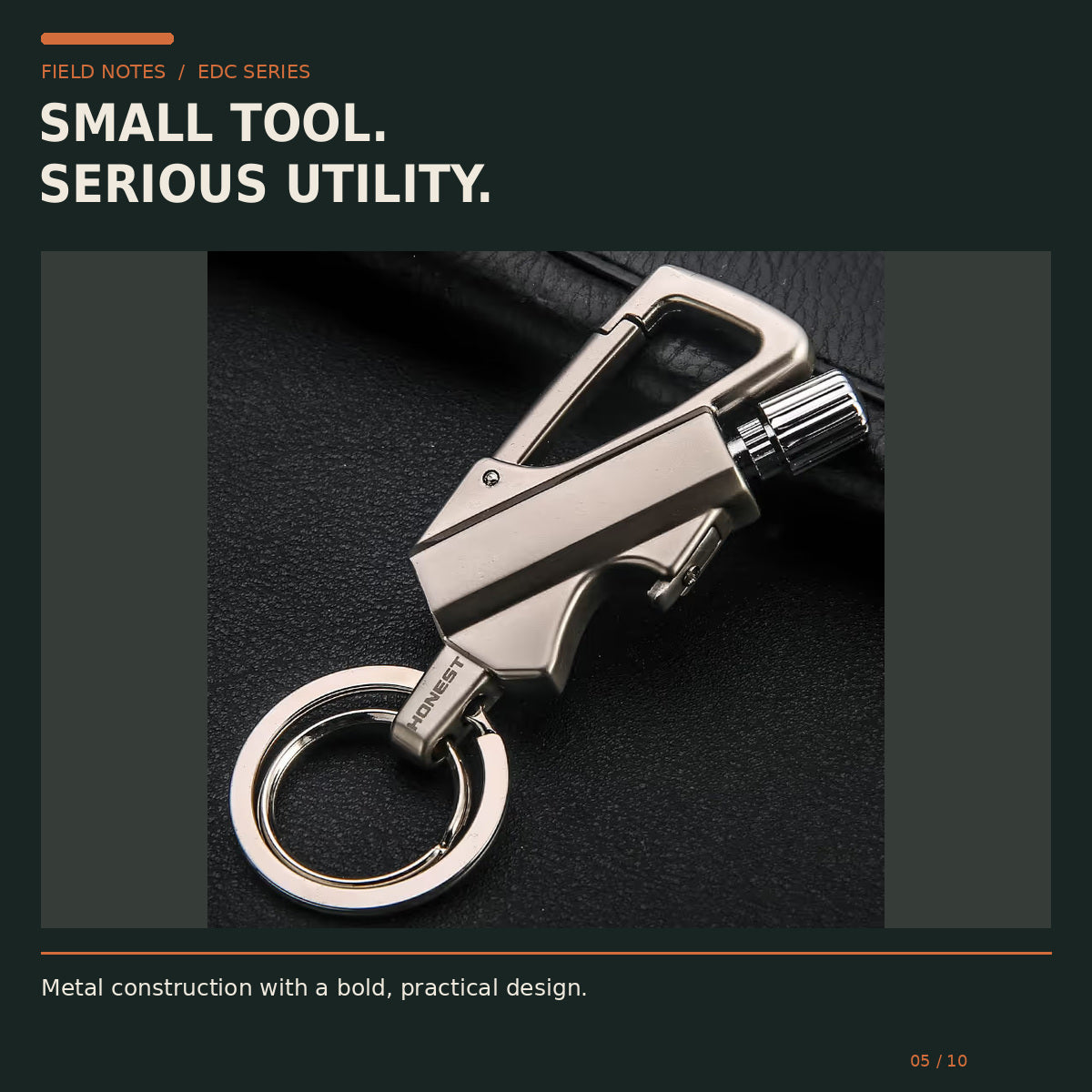 🔥 Limited-Time Offer | 3-in-1 Survival Keychain – Refillable Fire Starter, Bottle Opener & Carabiner Clip for Camping & Everyday Carry