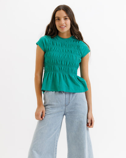 Smocked Tee