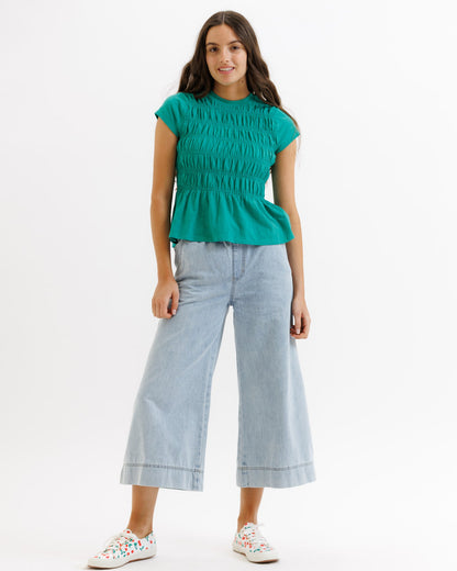 Smocked Tee