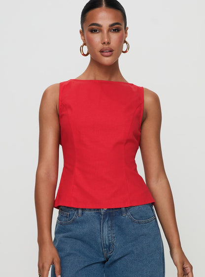 Lilitina Top Red