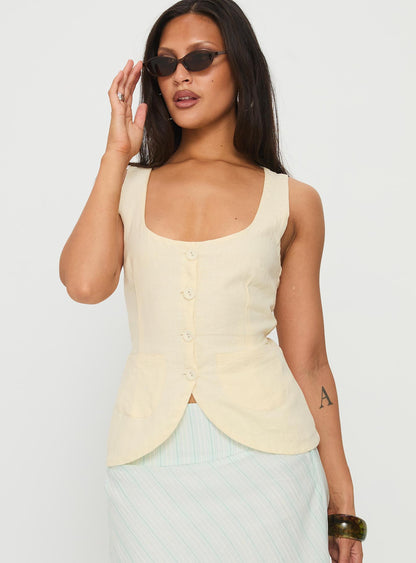 Spirito Vest Top Butter