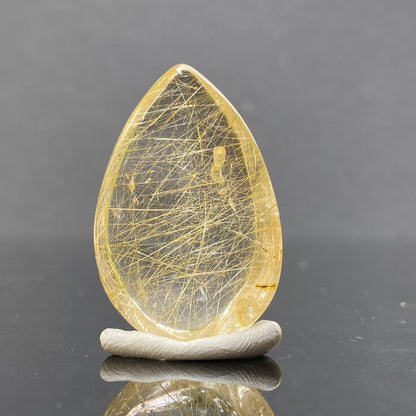 11.5g 3.6x2.4x1.1cm Clear Rutilated Quartz from China