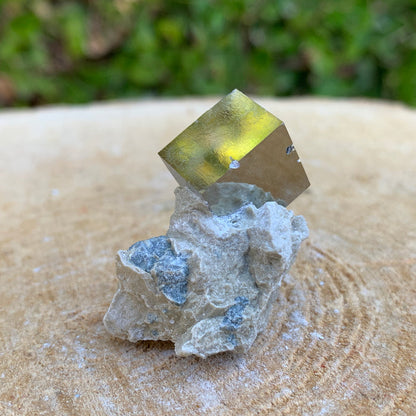16.0g 2x2x2cm Matrix Silver Spanish Pyrite from Spain