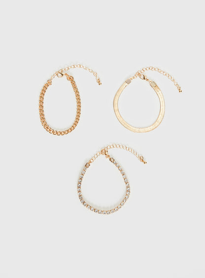 Harloe Bracelet Pack Gold