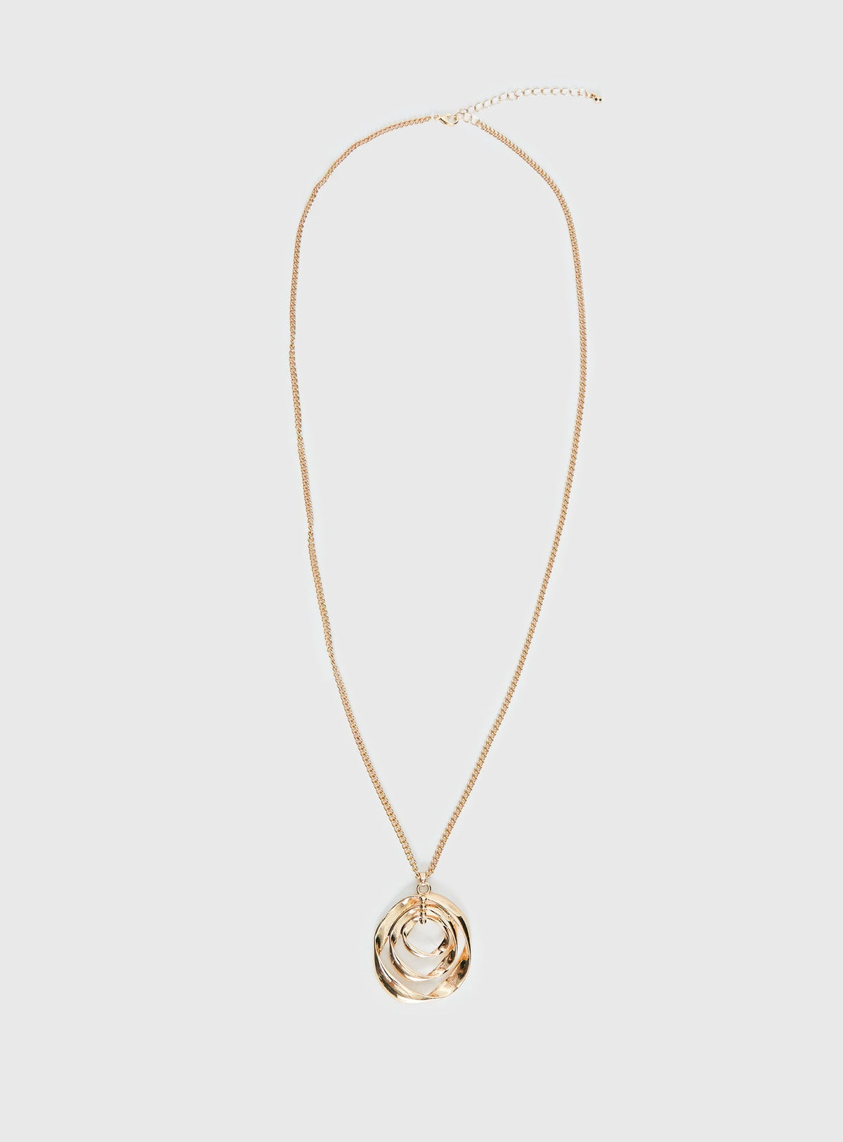 Sonrisa Long Pendant Necklace Gold
