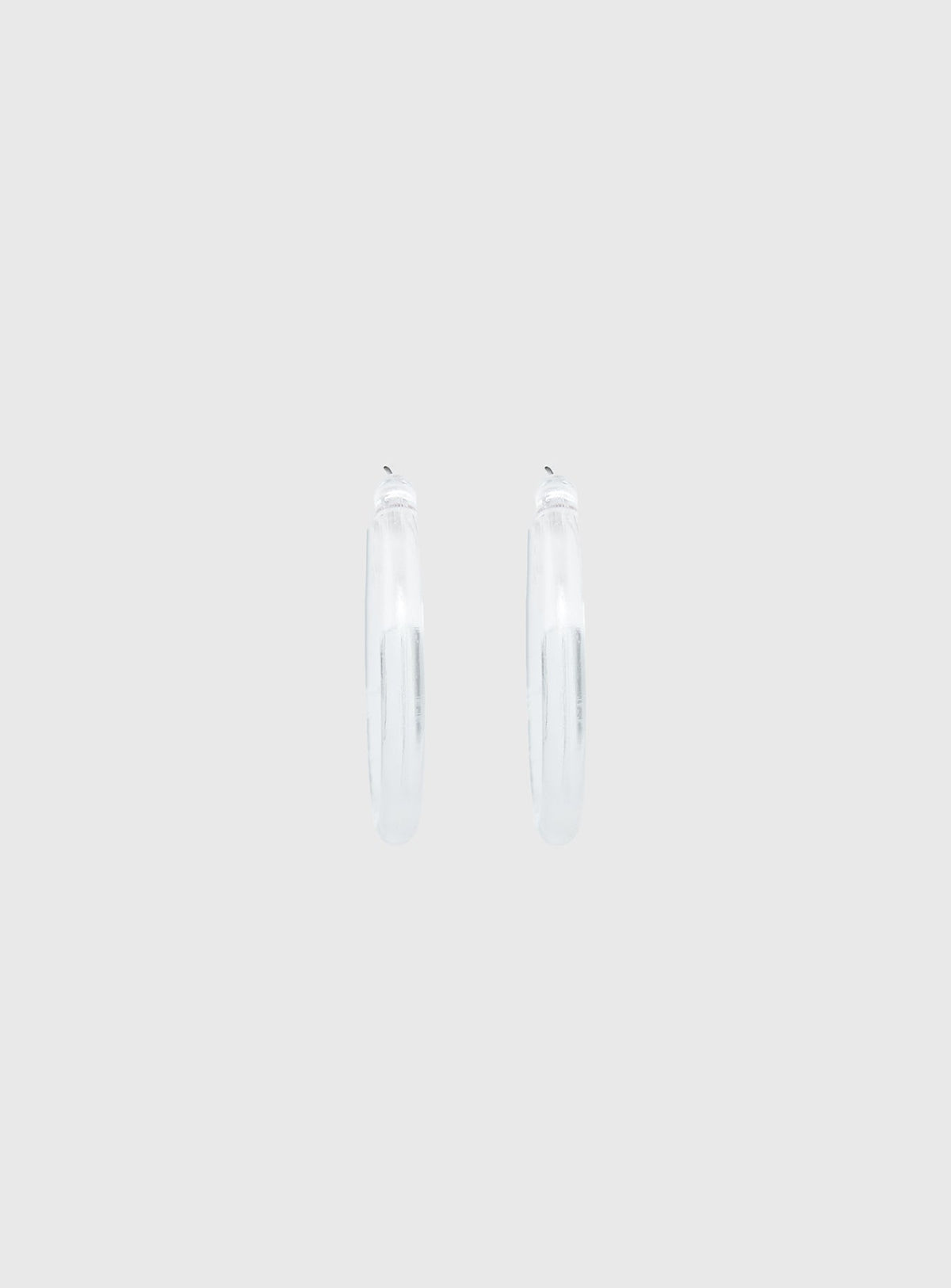 Stars Shine Hoop Earrings Clear