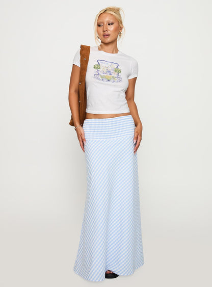 Italia Lemon Bow Graphic Top White