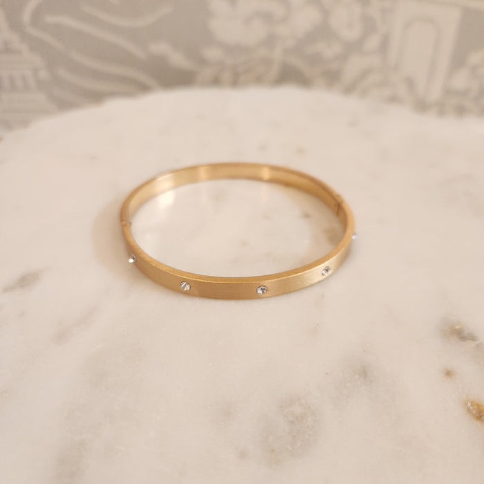 Lorraine Rhinestone Hinge Bangle