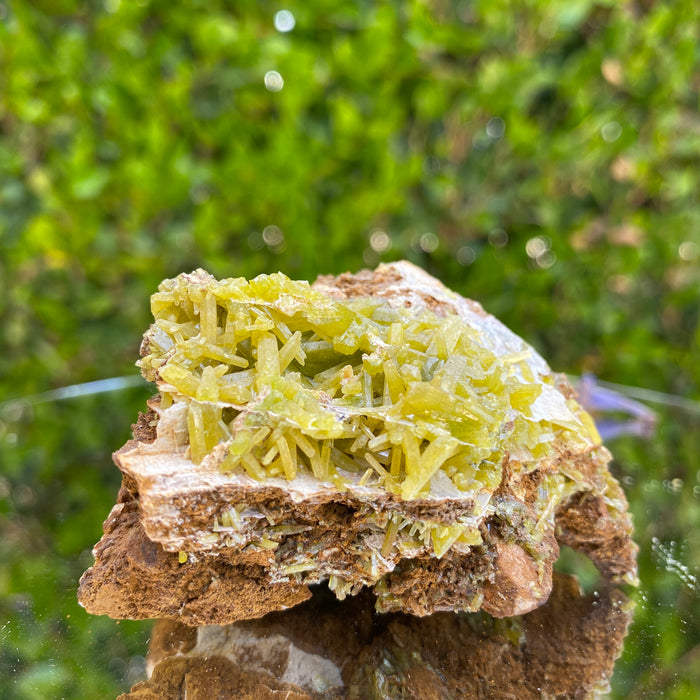 240g 7x6x4cm Green pyromorphite from Daoping Mine,China