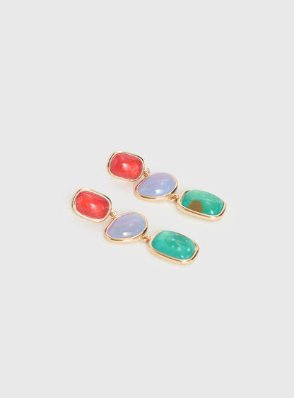 Rosabella Earrings Blue Multi
