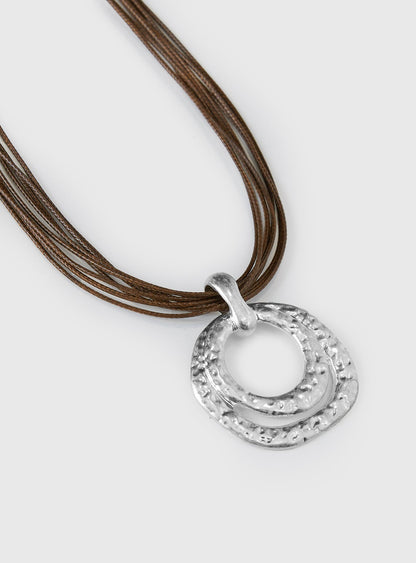 Never Too Much Pendant Necklace Silver