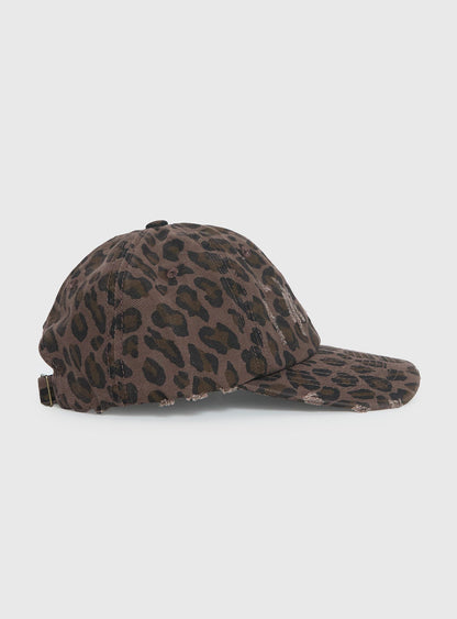 Refinery Distressed Cap Leopard / Pink