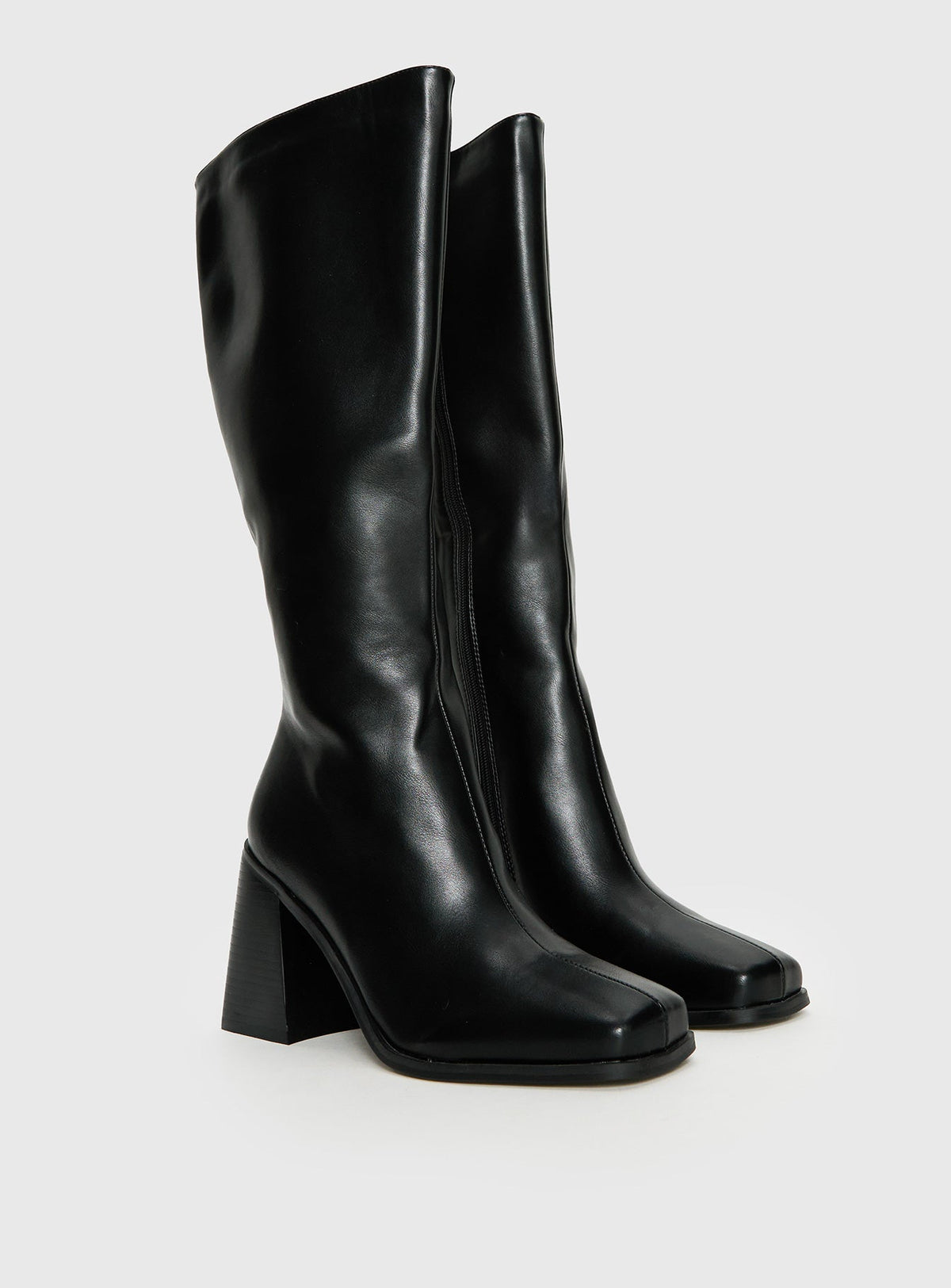 Renzo Knee High Boots Black