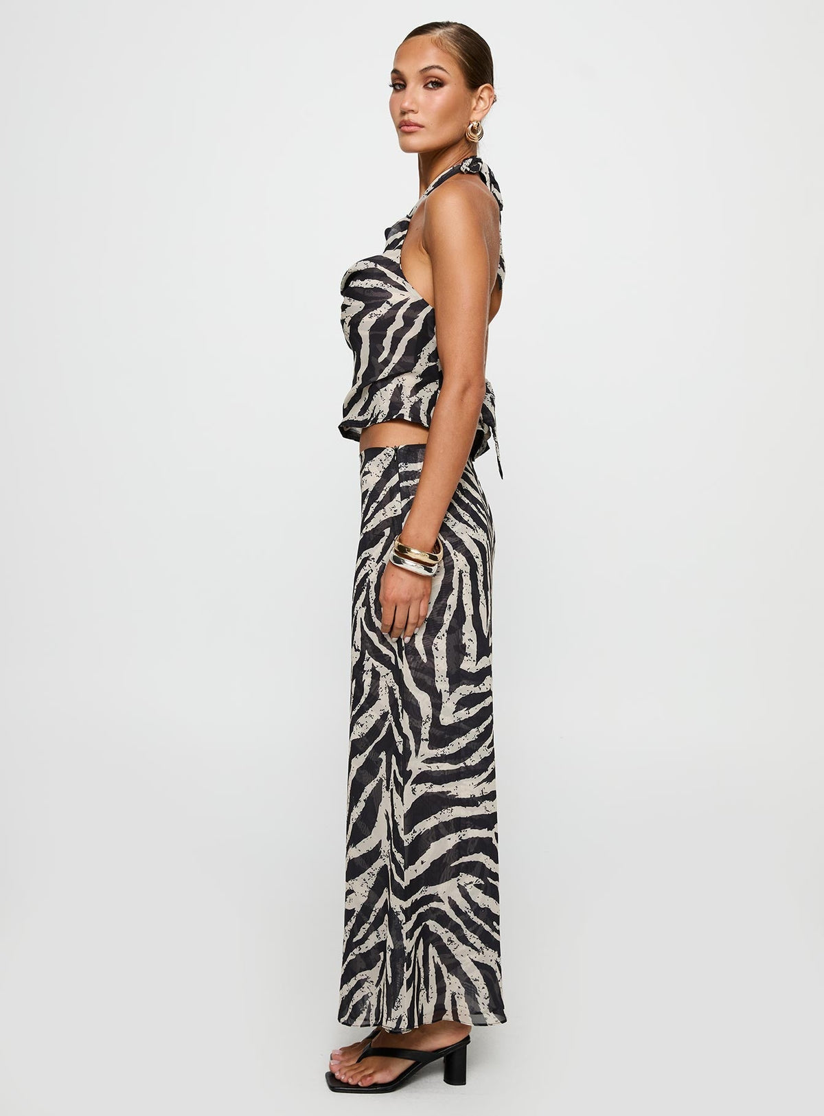 Eleganza Maxi Skirt Zebra