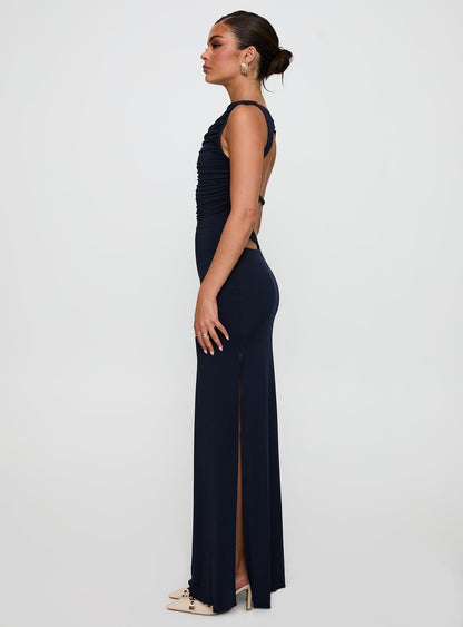 Undeniable Cut Out Maxi Dress Navy
