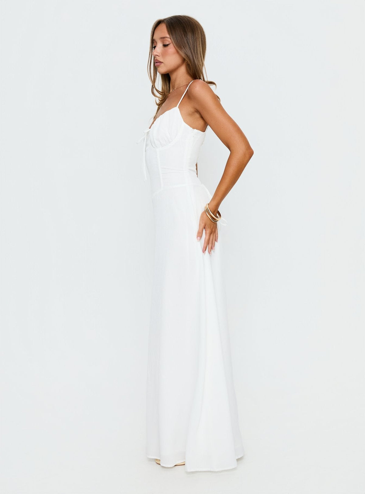 Members Only Maxi Dress White