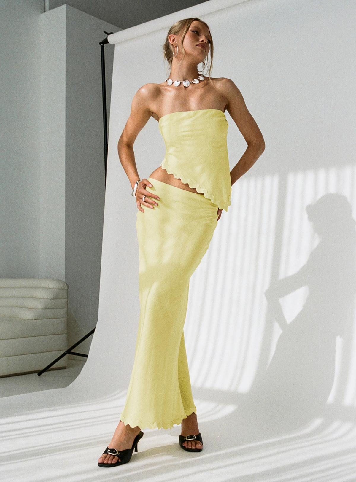 Silvershore Maxi Skirt Yellow