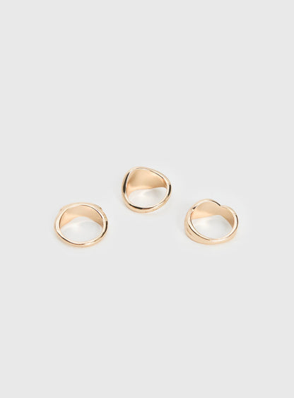 Loveliness Ring Pack Gold