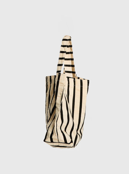 Skylaah Tote Bag Black Stripe