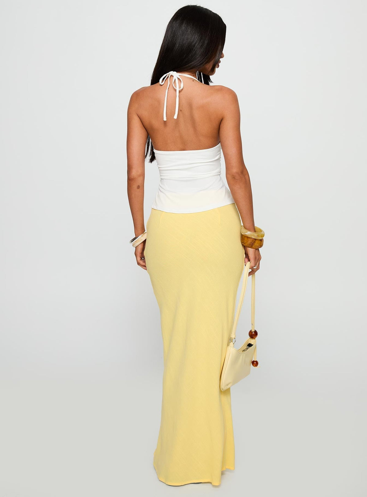 Jodie Maxi Skirt Lemon Yellow
