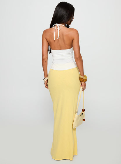 Jodie Maxi Skirt Lemon Yellow