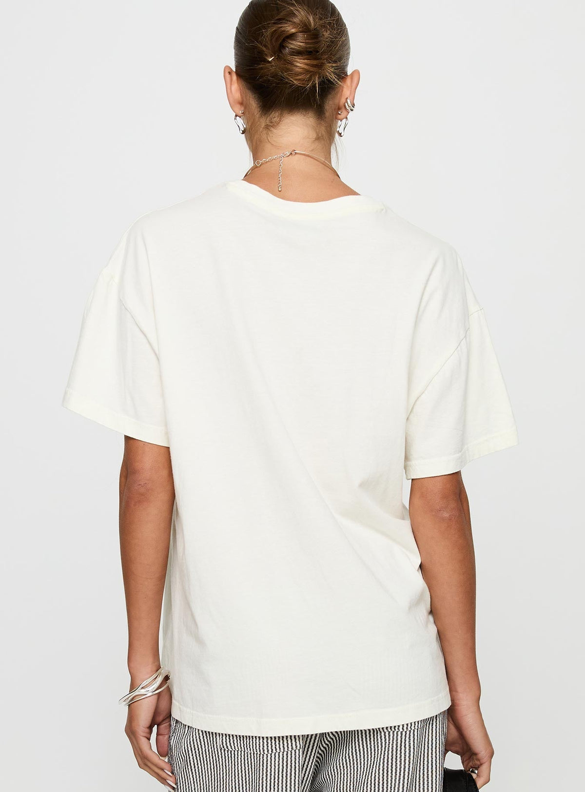 Country Festival Oversized Tee White