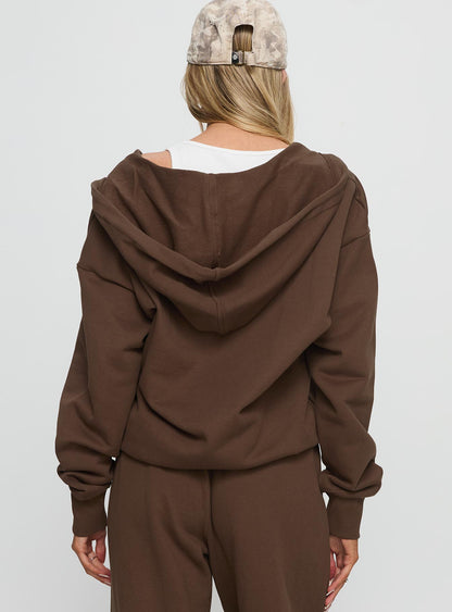 All Day Oversized Hoodie Chocolate